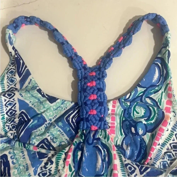 Lilly Pulitzer Lydia Dress Bay Blue Fine Line Dress Small - Picture 5 of 9